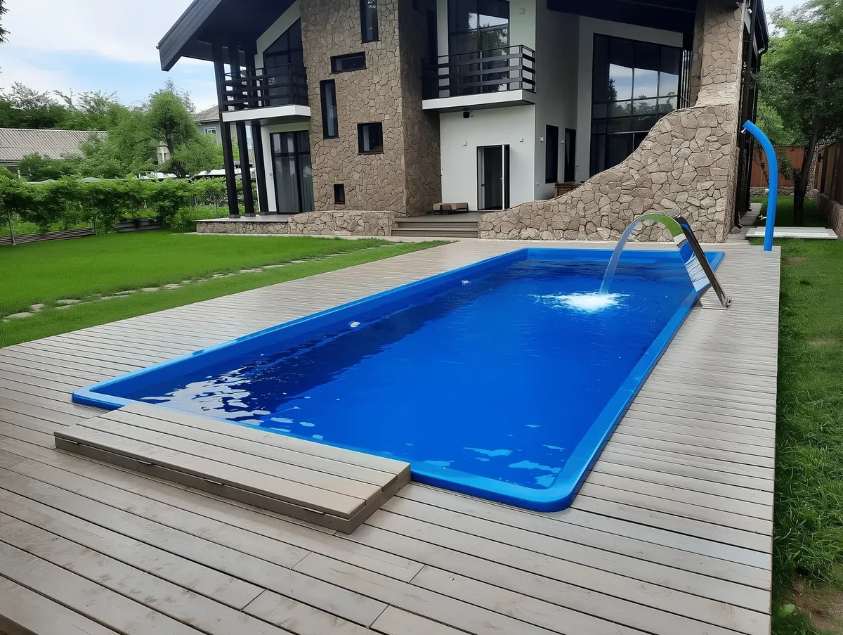 Композитный бассейн Laguna 9 — вид сверху в Нижнем Новгороде